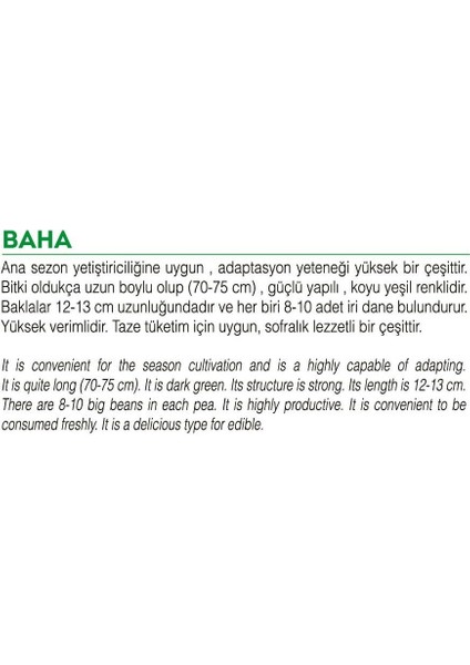 Agrodal Tarım Ata Tohumu Yerli Doğal Bezelye 50 Adet Tohum