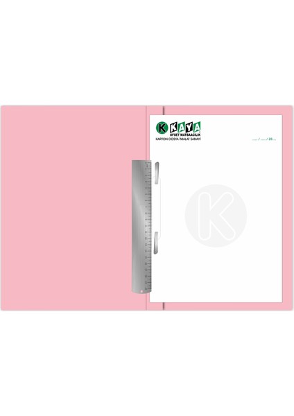 Tam Kapak Karton Telli Dosya 1. Kalite Pembe 400'lü fırsatları