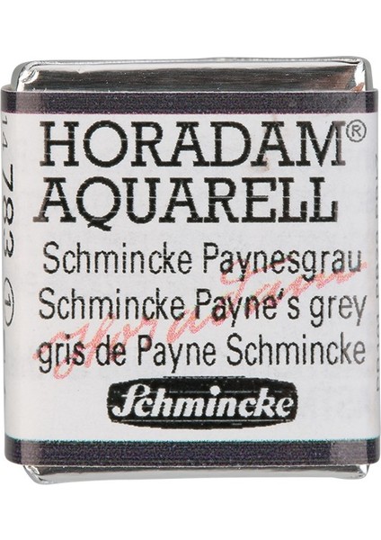 : Horadam : Yarım Tablet Sulu Boya : Schmincke Payne's Grey
