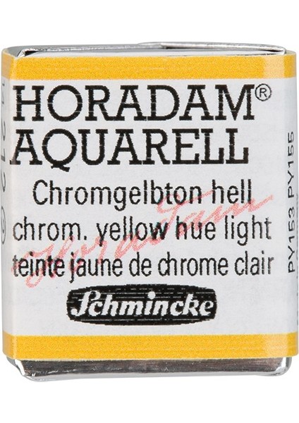 : Horadam : Yarım Tablet Sulu Boya : Chrome Yellow Light, No Lead