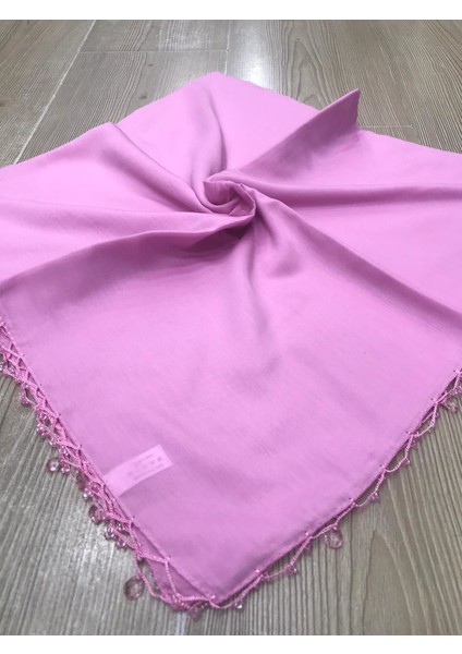 ALLURİNG Koyu Pembe Düz Damla Boncuklu Yazmalar