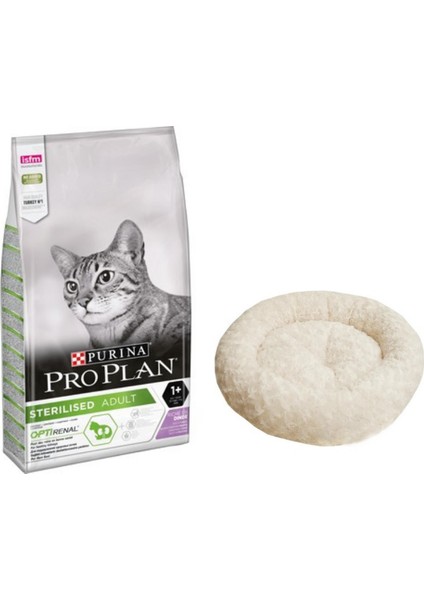 Proplan Kısırlaştırılşmış Hindili Kedi Maması 10 kg + Simit Yatak