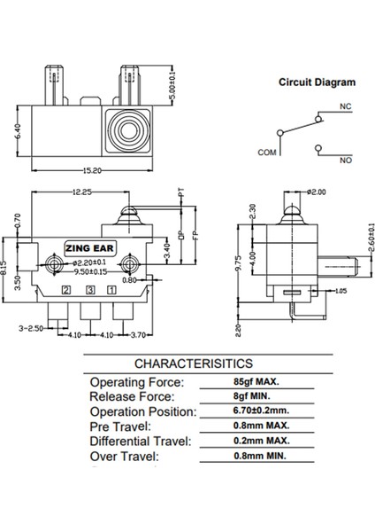 Alpha Auto Part Ford Focus Için Kapı Switch (Su Geçirmez) 10'lu