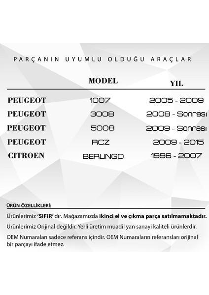 Alpha Auto Part Citroen, Peugeot 2.0 Hdi Motor Için Yakıt Depo Şamadıra Kapağı ve Contası