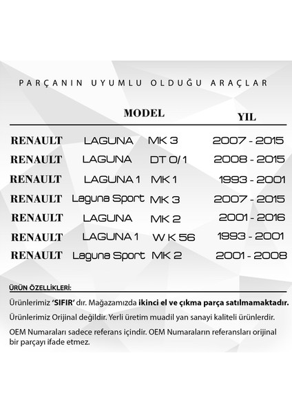 Alpha Auto Part Renault Megane Için Contalı Yakıt Pompası Montaj Halkası