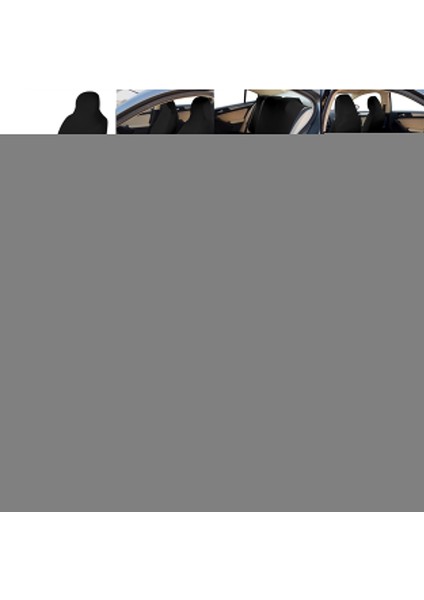 Dacia Logan Penye Oto Koltuk Kılıfı - Ay Yıldız Baskılı - Mavi modelleri