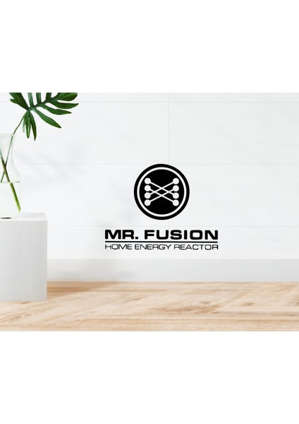 Gift Mr. Fusion Logo Tasarımlı Duvar Sticker-1