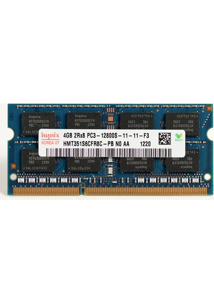 4gb 2rx8 PC3-12800S-11-11-F3 1600MHZ 1.5V Ddr3 Notebook Ram HMT351S6CFR8C-PB