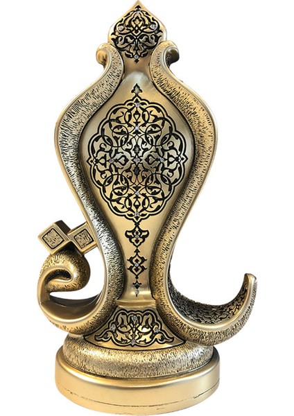 Dört Sure Dört Kûl Yazılı Kristal Taşlı Dini Hediyelik Biblo Sarı fiyatları