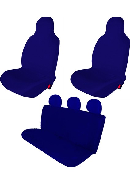 Citroen Nemo Penye Oto Koltuk Kılıfı - Baskısız - Lacivert