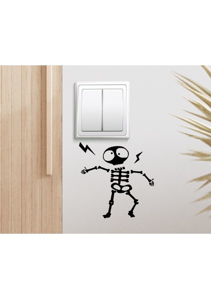 Gift Elektrik Çarpması Tasarımlı Duvar Sticker-1