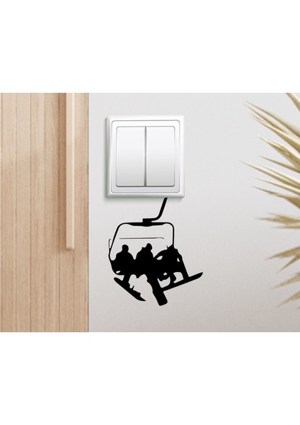 Gift Teleferik Tasarımlı Duvar Sticker-1