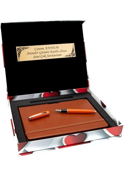 İsme Özel Anneler Günü Defter + Kalem Seti