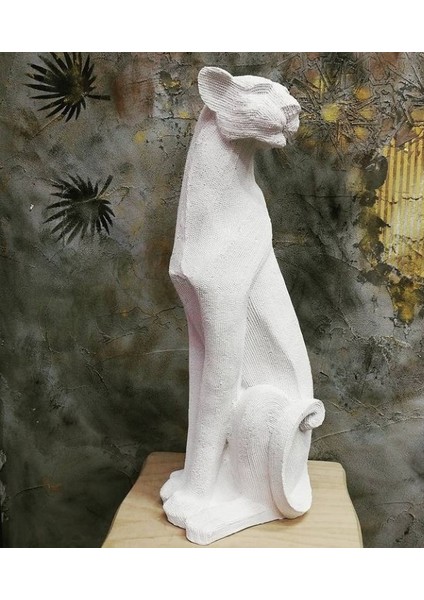 Polyester Obje Panter Biblo Boyanabilir Malzeme 70X30 Ev Dekoru