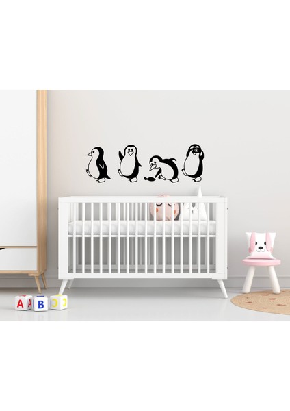 Gift Penguenler Tasarımlı Duvar Sticker-1