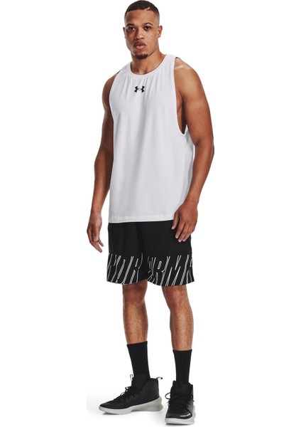 UA BASELINE COTTON TANK 1361901-100 ERKEK BEYAZ Tişört