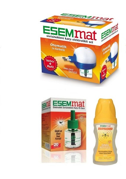 Otomatik Isı Kontrollü Elektrolikit + 45 Gece Yedek + 100 ml Losyon