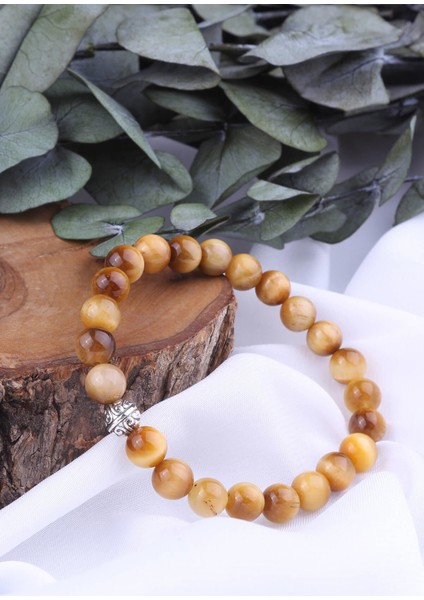 Sarı Kaplangözü Taşı Bileklik - 300050