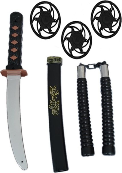 Ninja Kostümü Beyaz + Kılıç Seti fiyatları