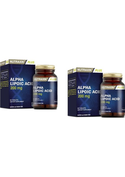 Alpha Lipoic Acid 60 Tablet x 2 Adet