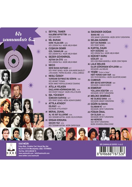 Bir Zamanlar Vol:6 ( CD ) fiyatları