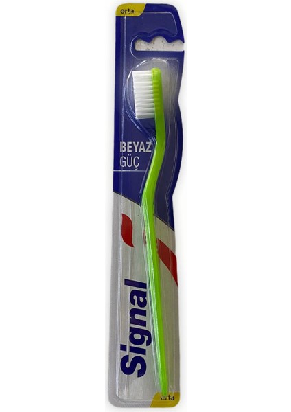 Beyaz Güç Orta Diş Fırçası