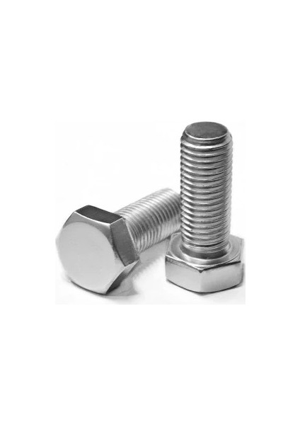 İnox Paslanmaz Inox Altı Köşe Civata A2 M6 x 16 mm 100 Adet