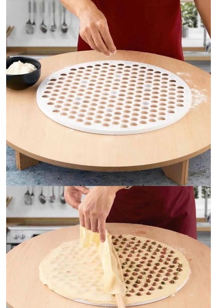 Pratik Mantı Kalıbı Mantı Kesme Aparatı Büyük Boy 42 cm Mantımatik