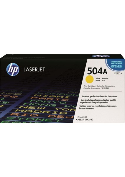 Hp 504A / CE252A / CP3525 / CP3520 / CM3530 Sarı Orj. Toner