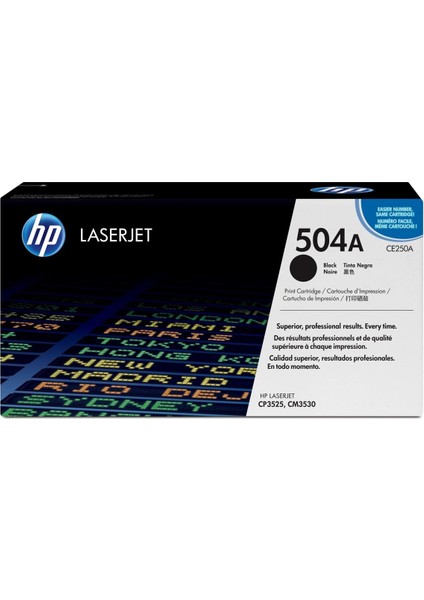 504A / CE250A / CP3525 / CP3520 / CM3530 Siyah Orj. Toner