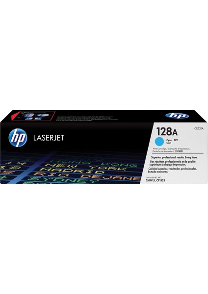 128A Mavi Toner,  CE321A Toner,  Colorlaserjet Pro CM1415FN Toner -  CM1415 Toner - CP1525NW Toner -  CP1525N Mavi Toner