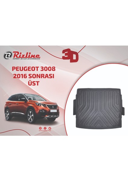 Peugeot 3008 2016+ Üst Bagaj Havuzu