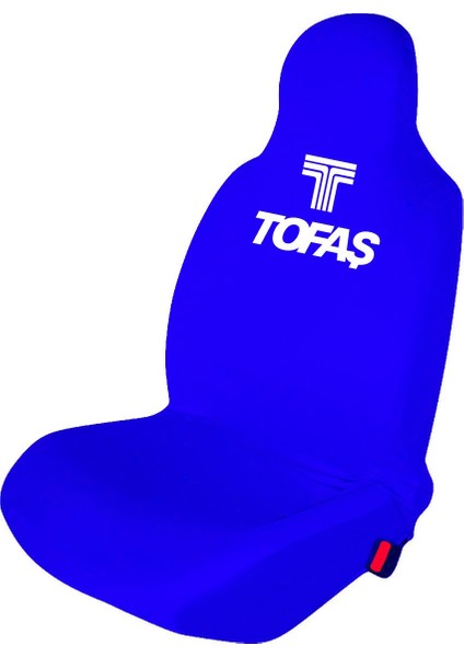 Tofaş Kartal Penye Oto Koltuk Kılıfı - Marka Logo Baskılı - Mavi