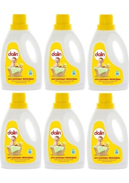 Sıvı Çamaşır Deterjanı 1500 ml 6 Adet