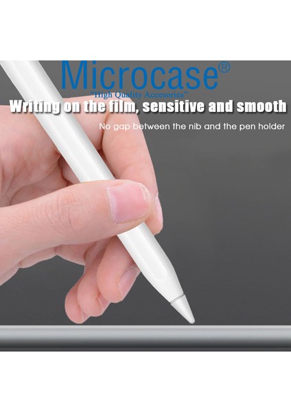 Apple Pencil 1 2 Stylus Kalem Ucu Koruyucu 8in1 Set Beyaz