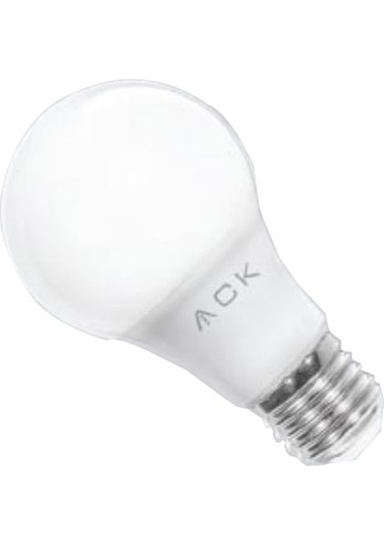 Ack 9W -E27 Duy -Led Ampul - 6500K - 880LÜMEN -Beyaz Işık- 10 Adet