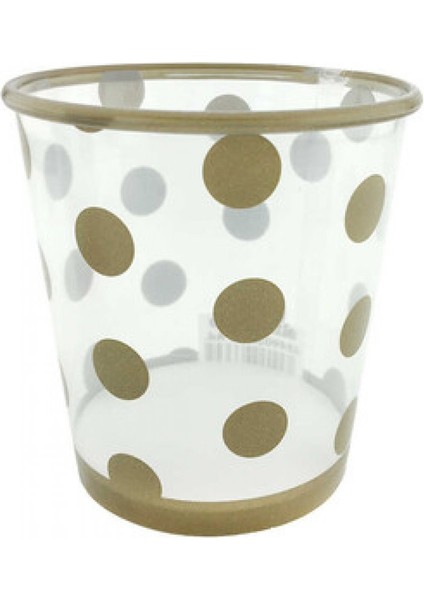 Bardak Plastik 500 cc (Dondurma Bardağı) Puantiyeli Altın Pk:8