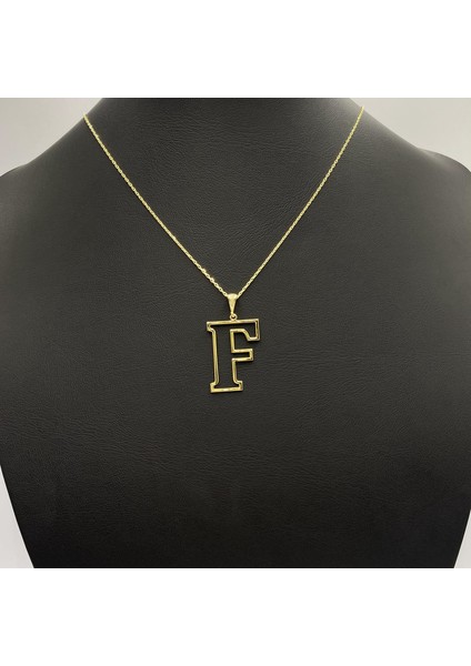 Ici Boş Harf Kolye Rose Altın Kaplama Gümüş Harf Kolye fiyatları