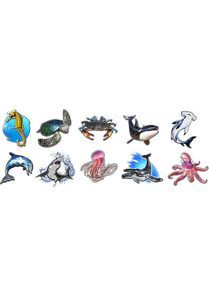 Holo Toyz Holotoyz Tattoo Super Sea Creatures Ar Uyumlu Geçici Dövme