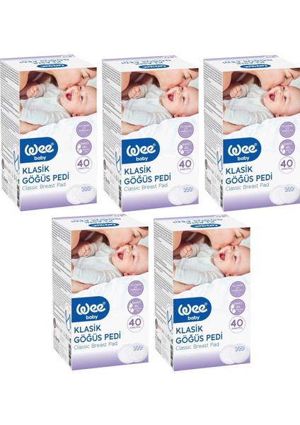 Klasik Göğüs Pedi (30+10'lu) 200 Adet (5pk*40)