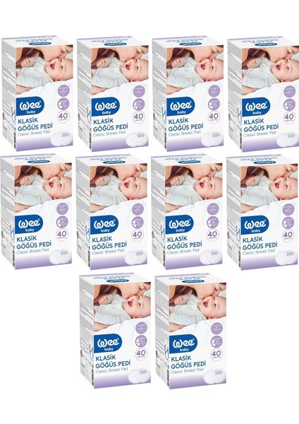 Klasik Göğüs Pedi (30+10'lu) 400 Adet (10PK*40)