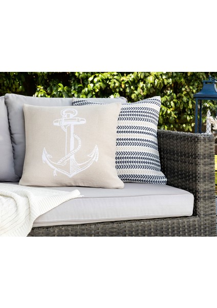 Carole Kırlent Kılıfı - Bej - 45 x 45 cm.