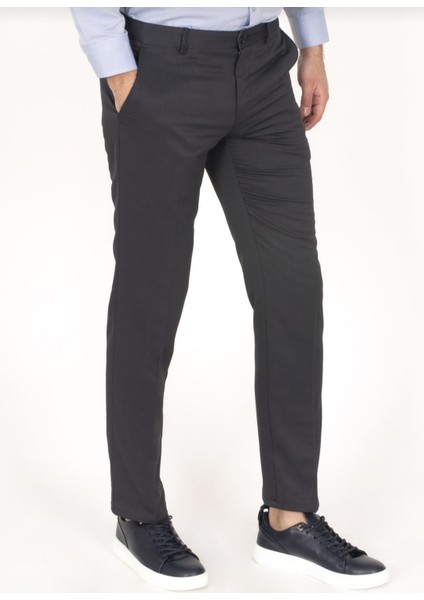 Erkek Klasik Kesim Keten Pantolon