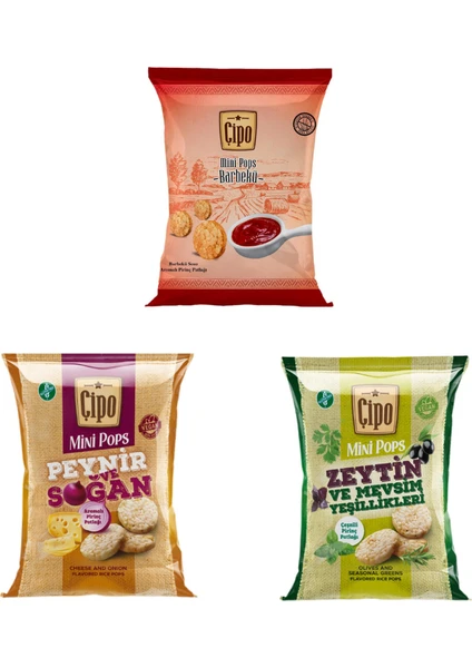 Glutensiz Fabrika Glutensiz Atıştırmalık - Çipo Mix Paket (3 Paket)