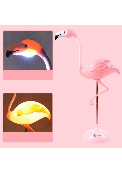 Ledli Dokunmatik Flamingo Lamba Dekoratif Hediyelik