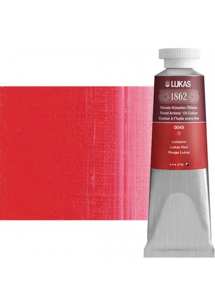 1862 37ML Yağlı Boya Seri:3 NO:0049 Lukas Kırmızısı