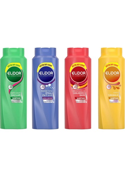 Şampuan 650 ml 4 Çeşit