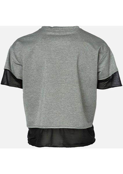 Vigoss File Detaylı Baskılı Kadın T-Shirt 11688-00133 fiyatları
