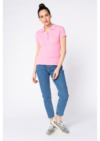 Kadın Kısa Kol Polo T-Shirt 11485-03618