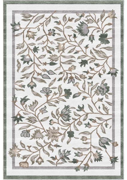 Alanur Trend Kaymaz Keçe Tabanlı Yıkanabilir Mutfak Halısı MU106 Yeşil fiyatları